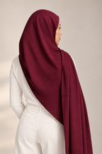 Cherry Velvet —Soft Crinkle Modal