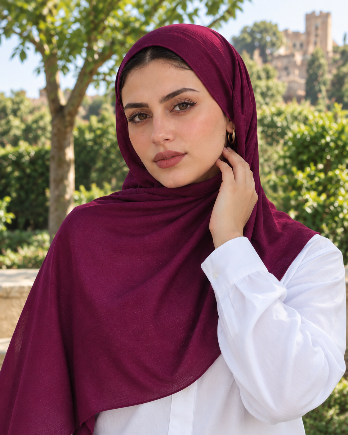 Cherry Velvet - Soft Crinkle Modal