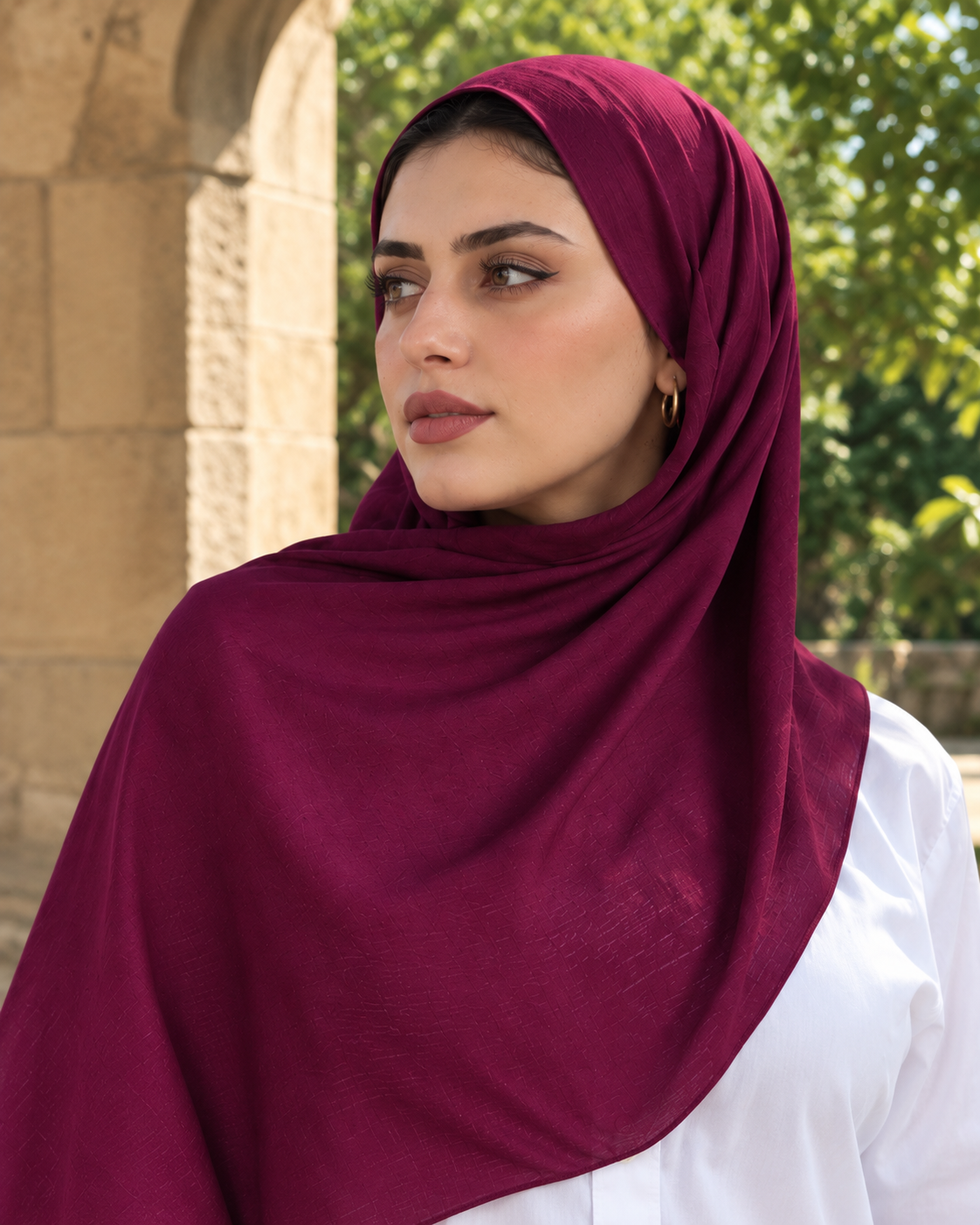 Cherry Velvet - Soft Crinkle Modal