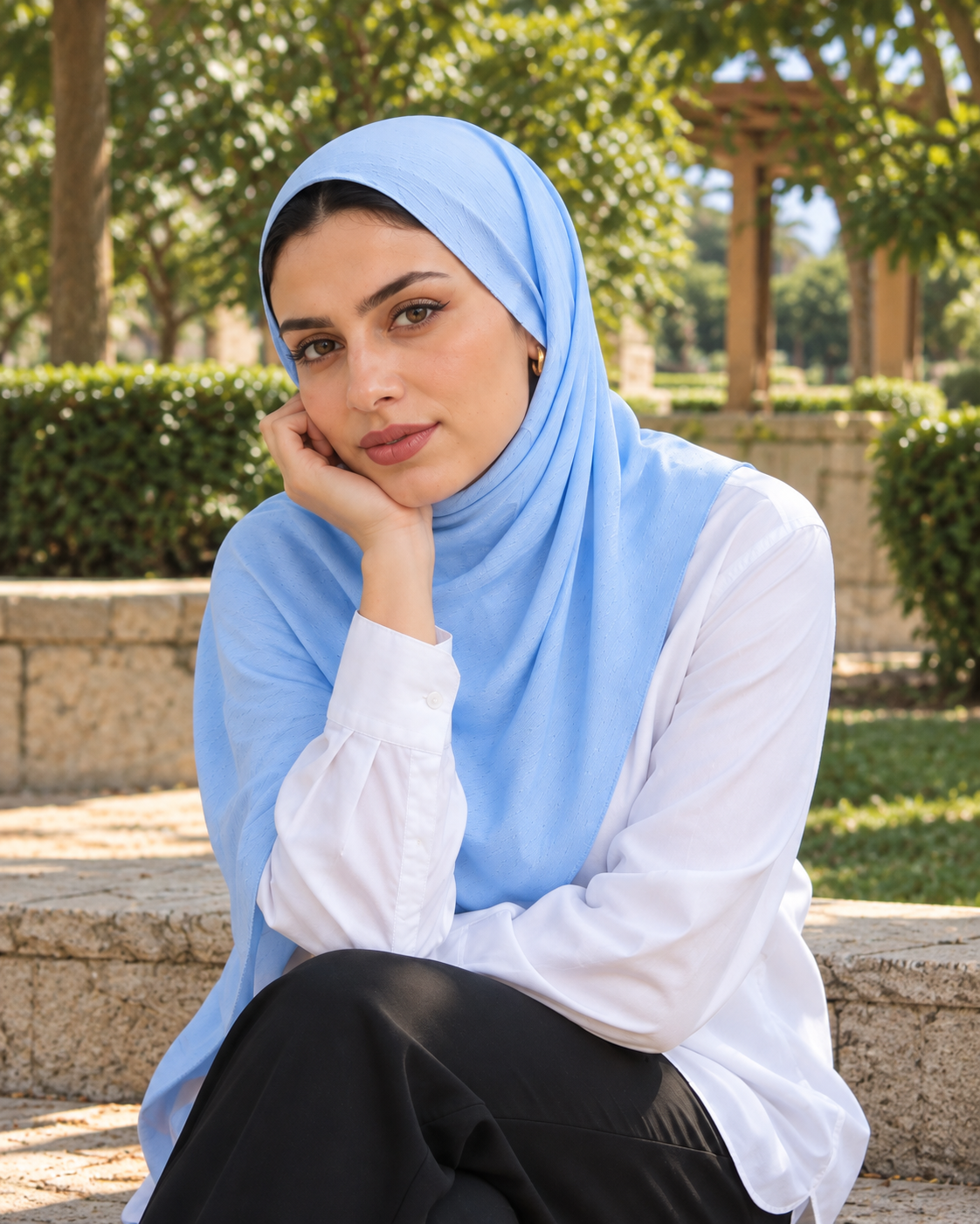 Blue Veil - Soft Crinkle Modal