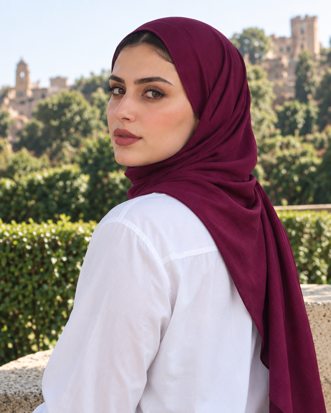 Cherry Velvet - Soft Crinkle Modal