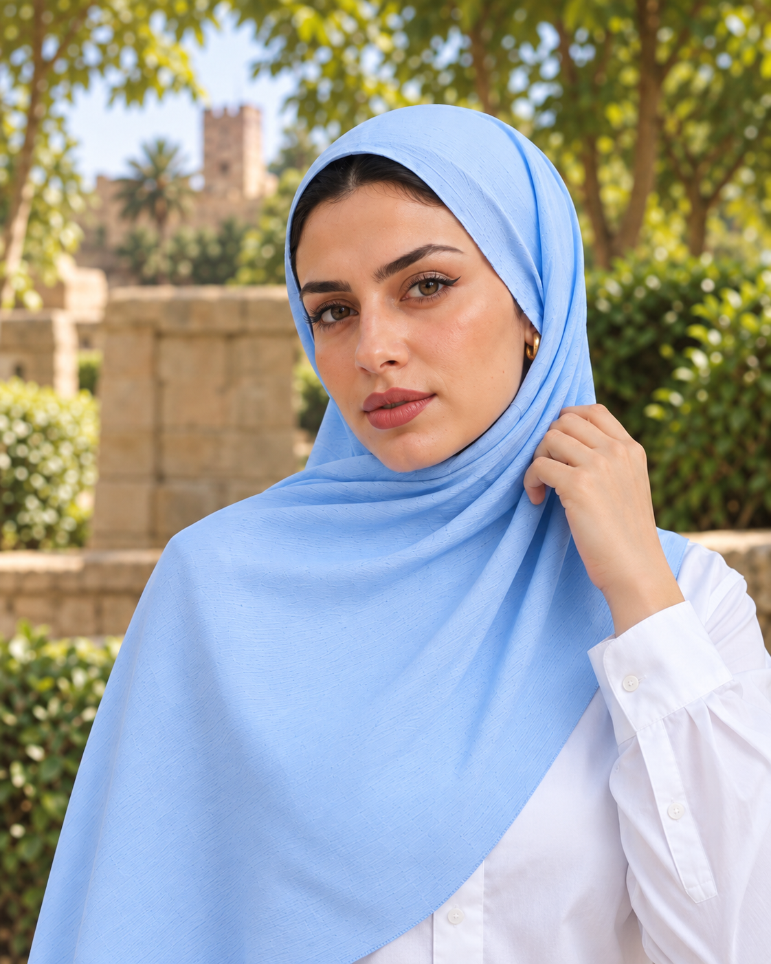 Blue Veil - Soft Crinkle Modal