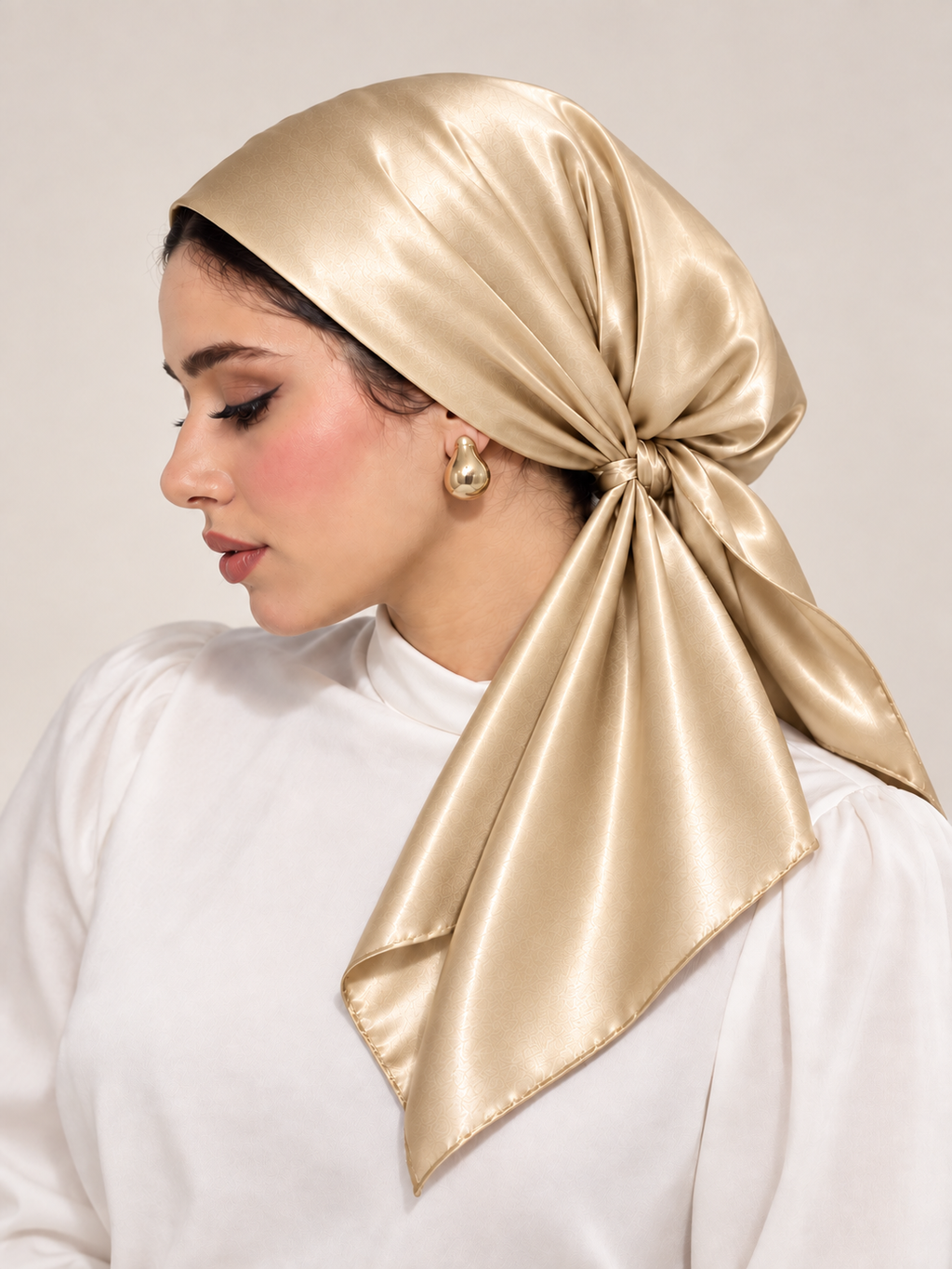 Champagne Glow — Square Scarf