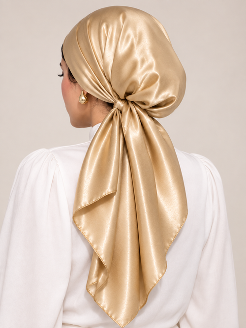 Champagne Glow — Square Scarf
