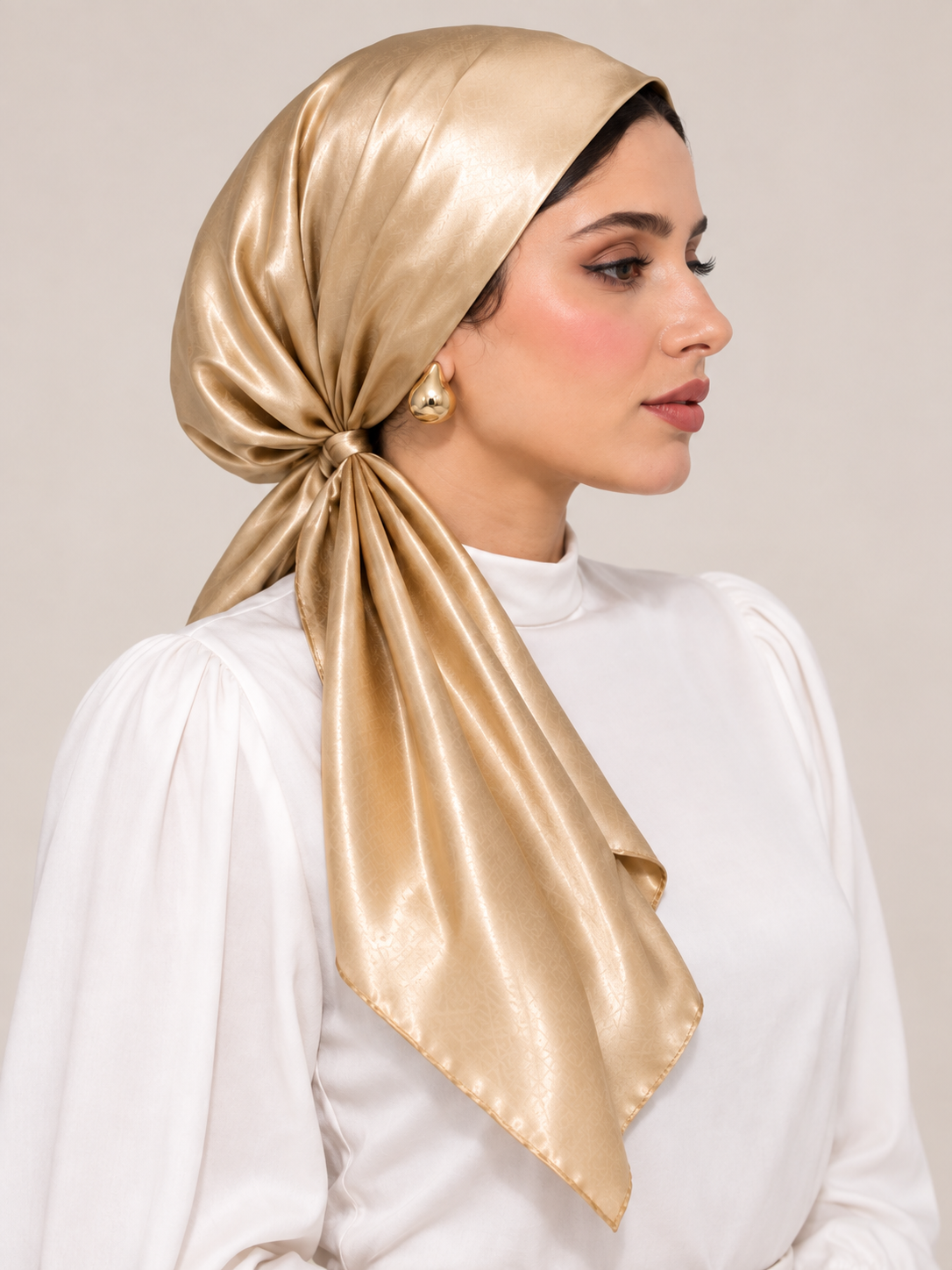 Champagne Glow — Square Scarf