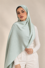 Pistachio Mist —  Soft Crinkle Modal