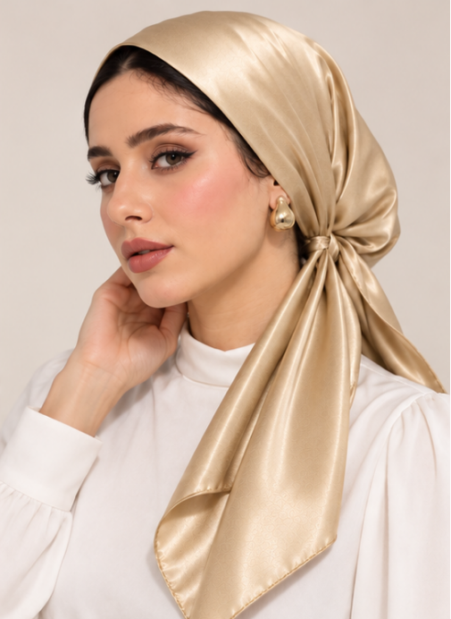 Champagne Glow — Square Scarf
